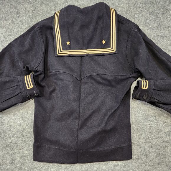 VTG US Navy Crackerjack Wool Uniform Top/Shirt Mens 34 Naval Clothing Factory - Picture 13 of 16
